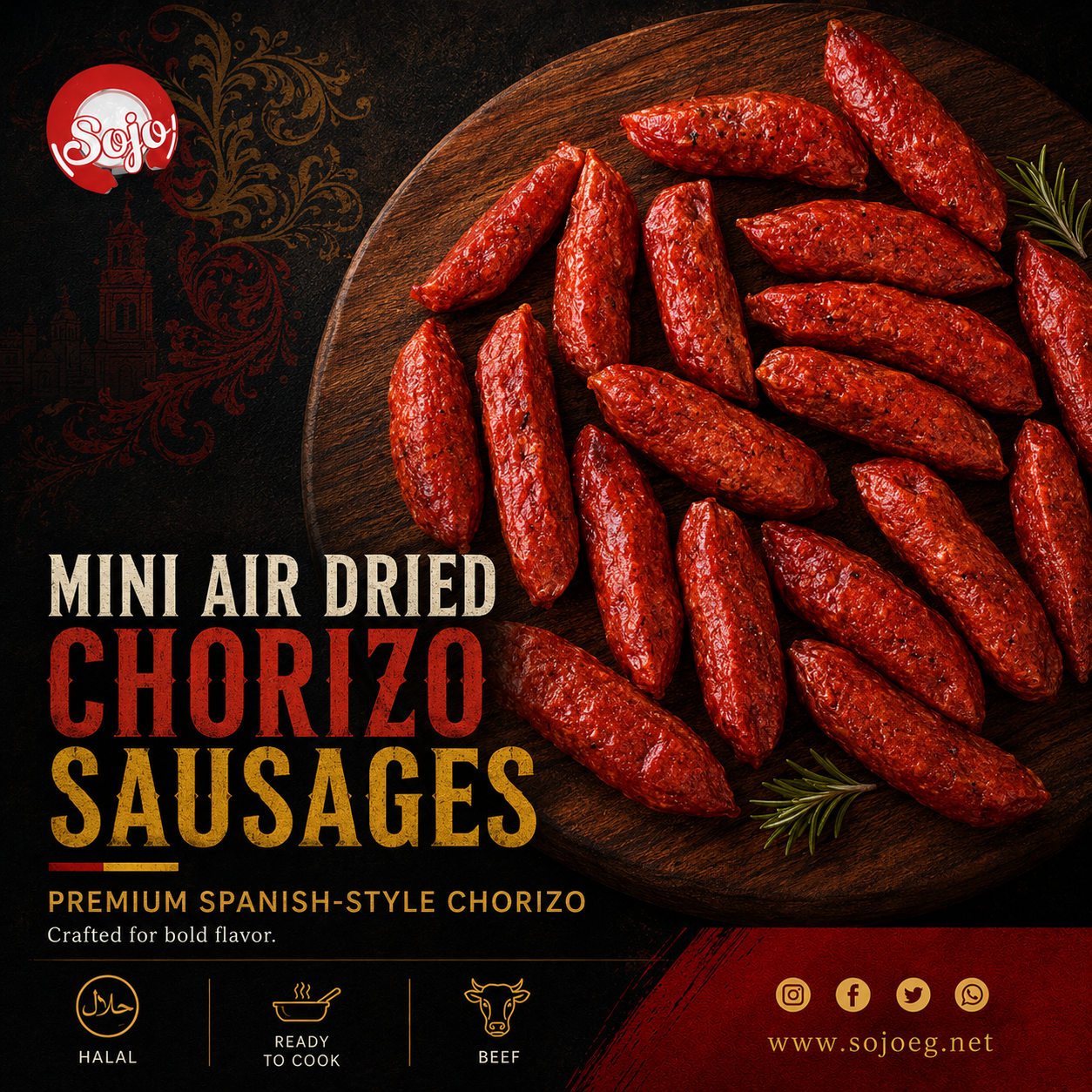 Mini Air Dried Chorizo Sausages
