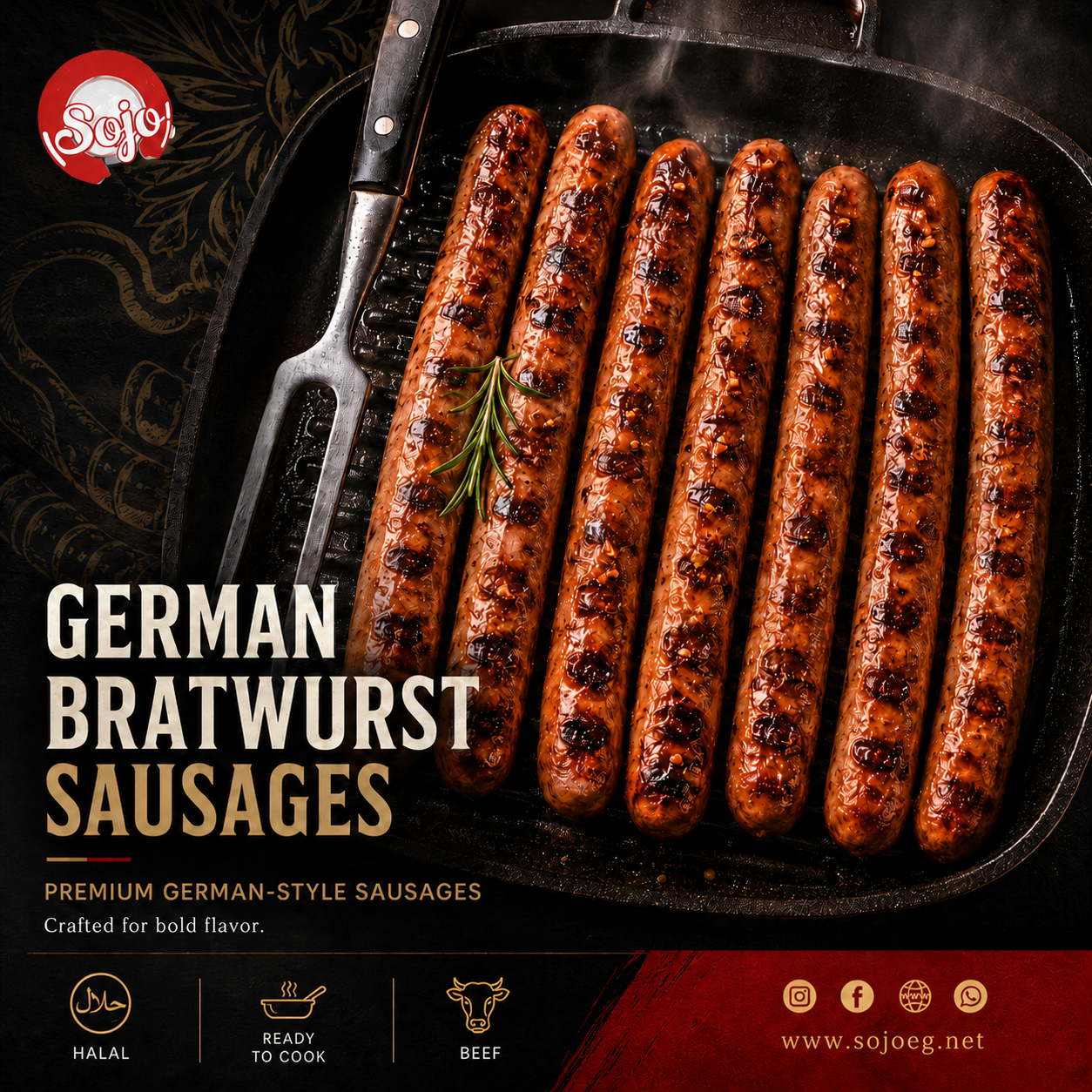 German Bratwurst Sausages