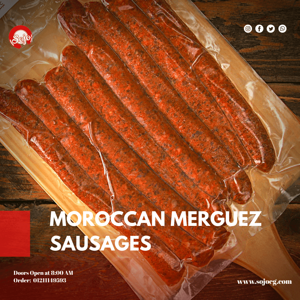 المرجيز المغربي Raw Items (No preservatives) المنتجات النيئة (خالية من المواد الحافظة) Moroccan Merguez Sausages 