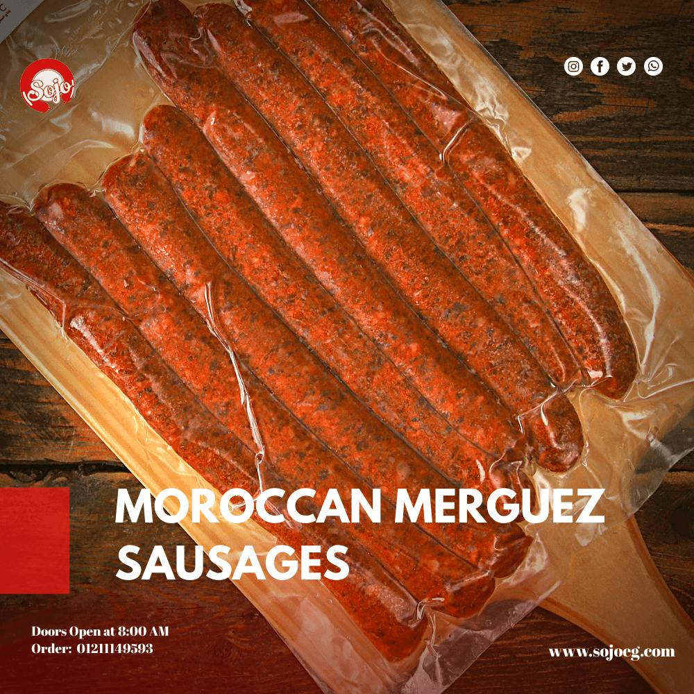 المرجيز المغربي Raw Items (No preservatives) المنتجات النيئة (خالية من المواد الحافظة) Moroccan Merguez Sausages